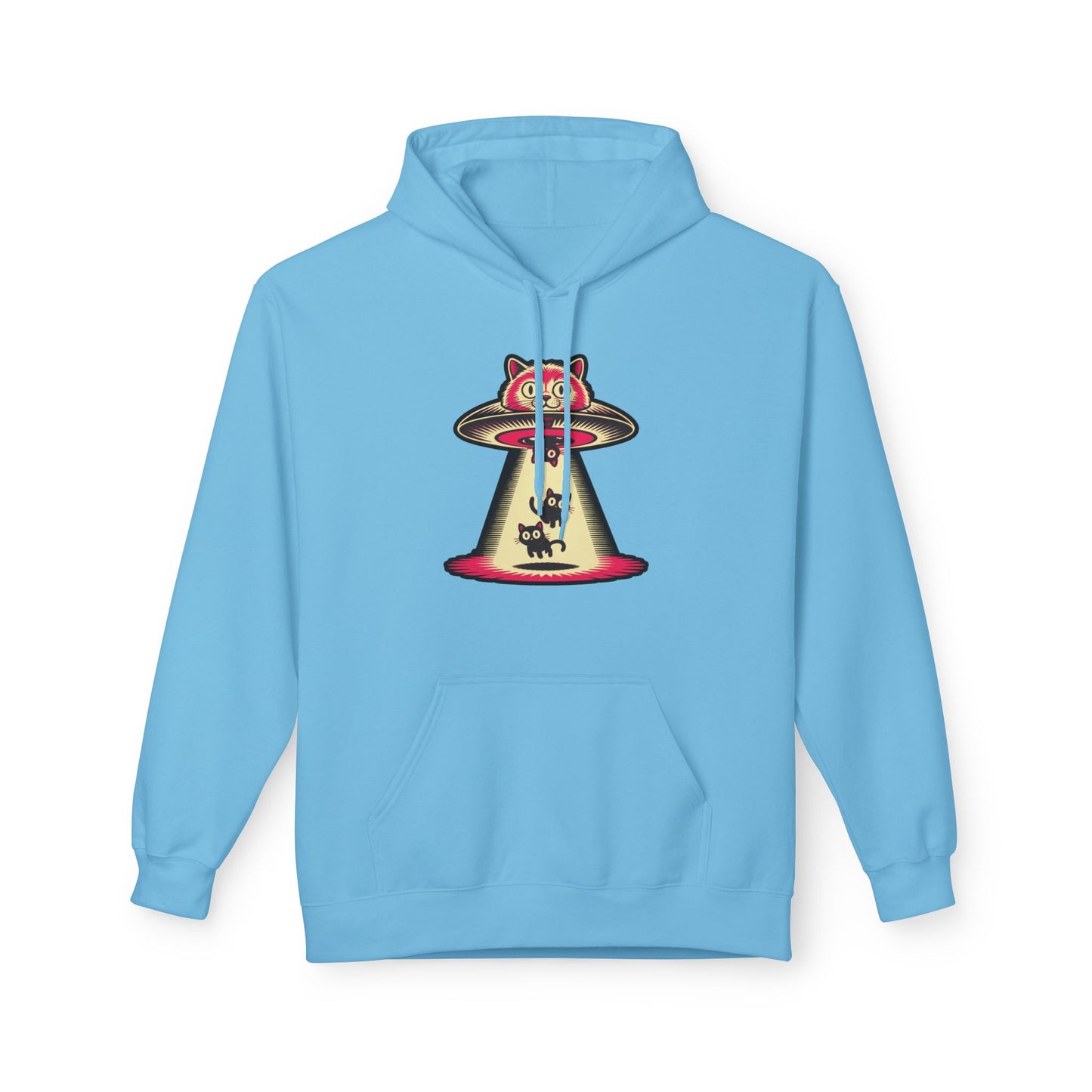 Cat UFO Hoodie — Abducted Kitties Graphic Hoodie