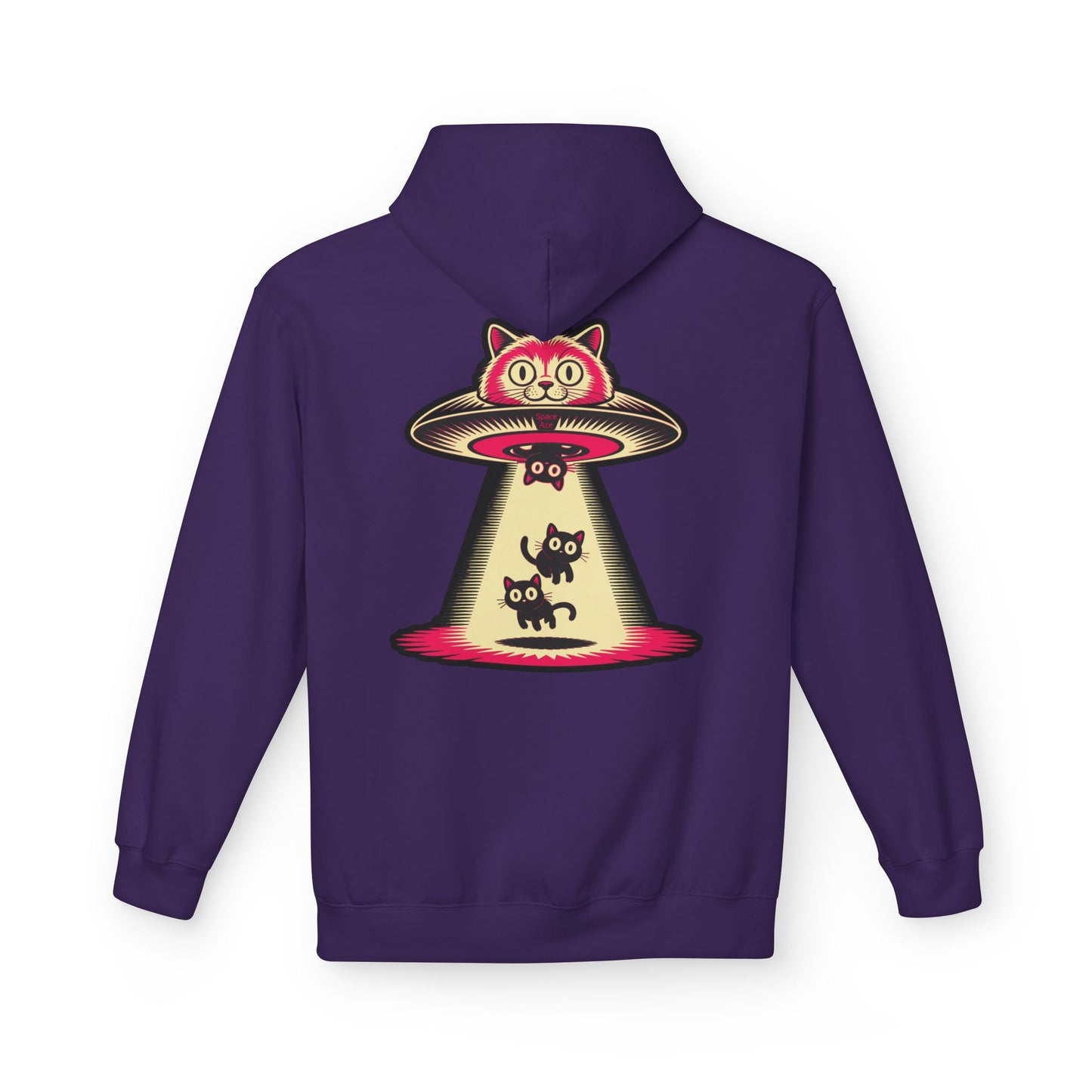 Cat UFO Hoodie — Abducted Kitties Graphic Hoodie
