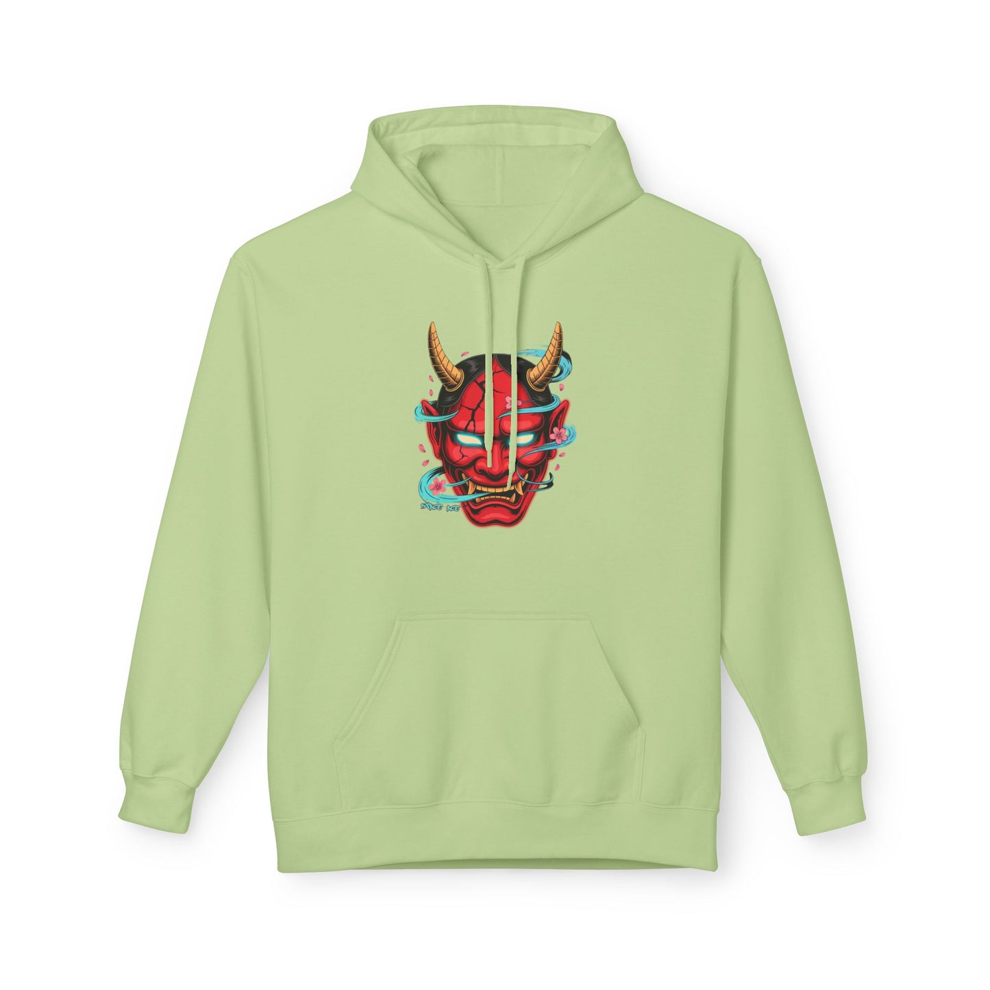 Hannya Mask Hoodie — Japanese Oni Mask Streetwear Pullover