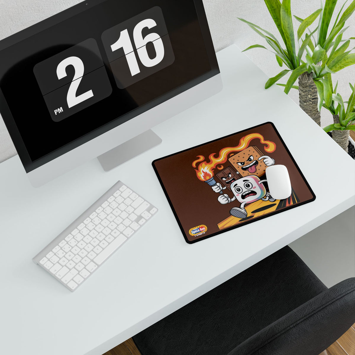 Cartoon S'mores Chase Desk Mat - Gaming Mousepad