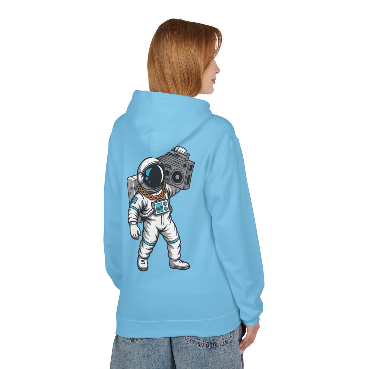 Astronaut Evolution Hoodie – Retro Space Explorer Graphic Hoodie