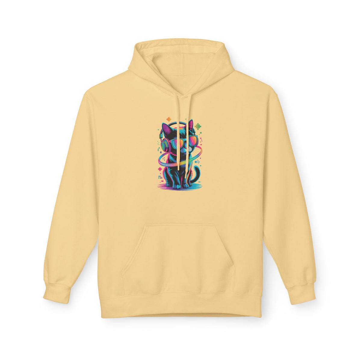 DJ Kitty Beats Hoodie – Cool Cat Graphic Pullover