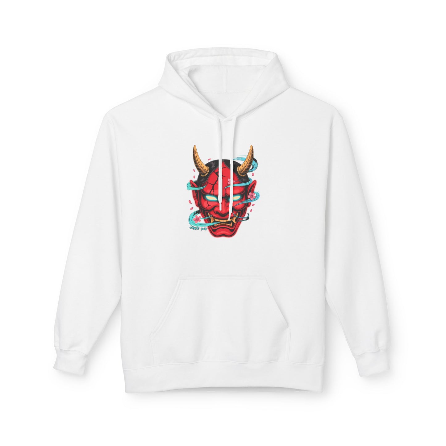 Hannya Mask Hoodie — Japanese Oni Mask Streetwear Pullover