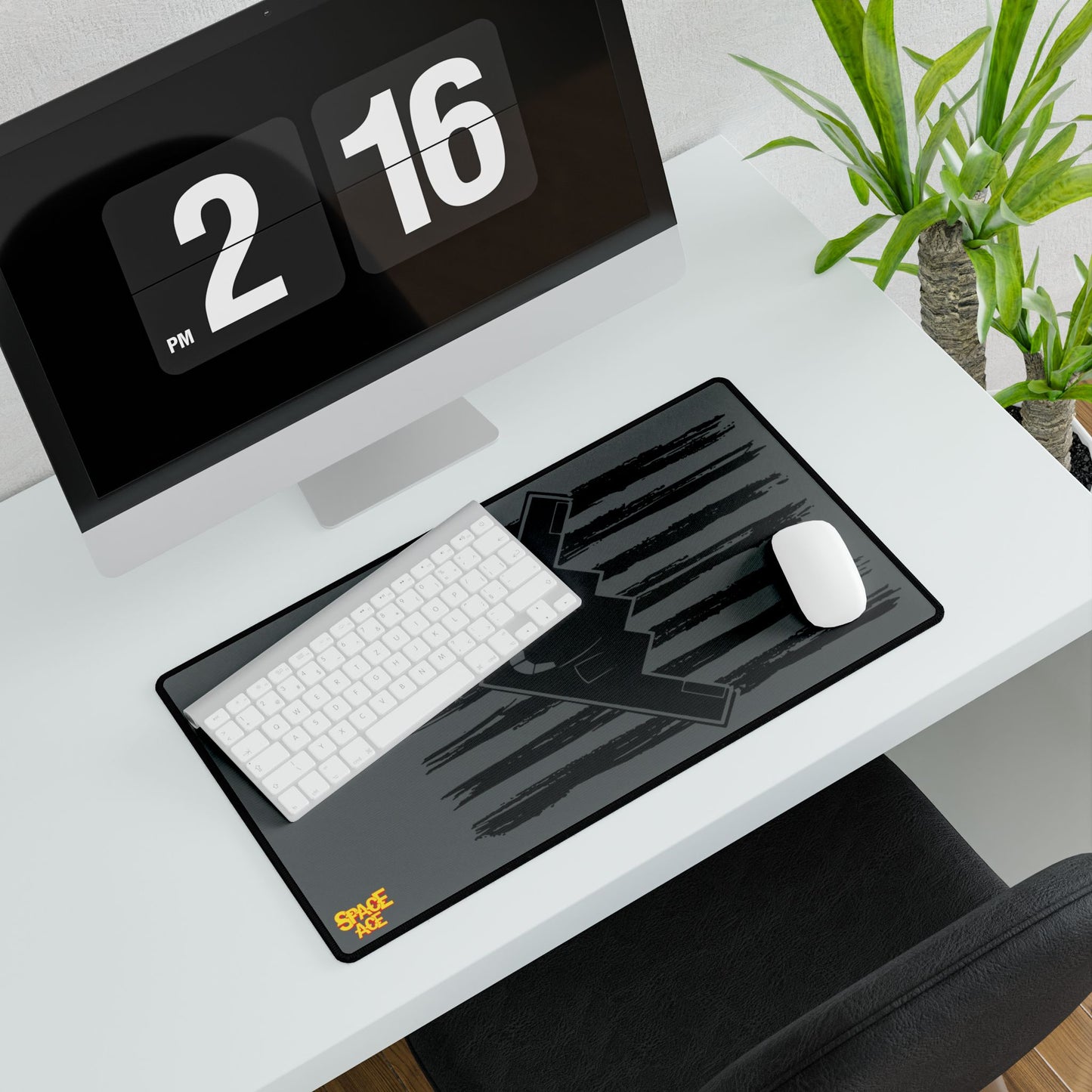 Stealth Bomber American Flag Desk Mat - Military Aviation Mouse Pad