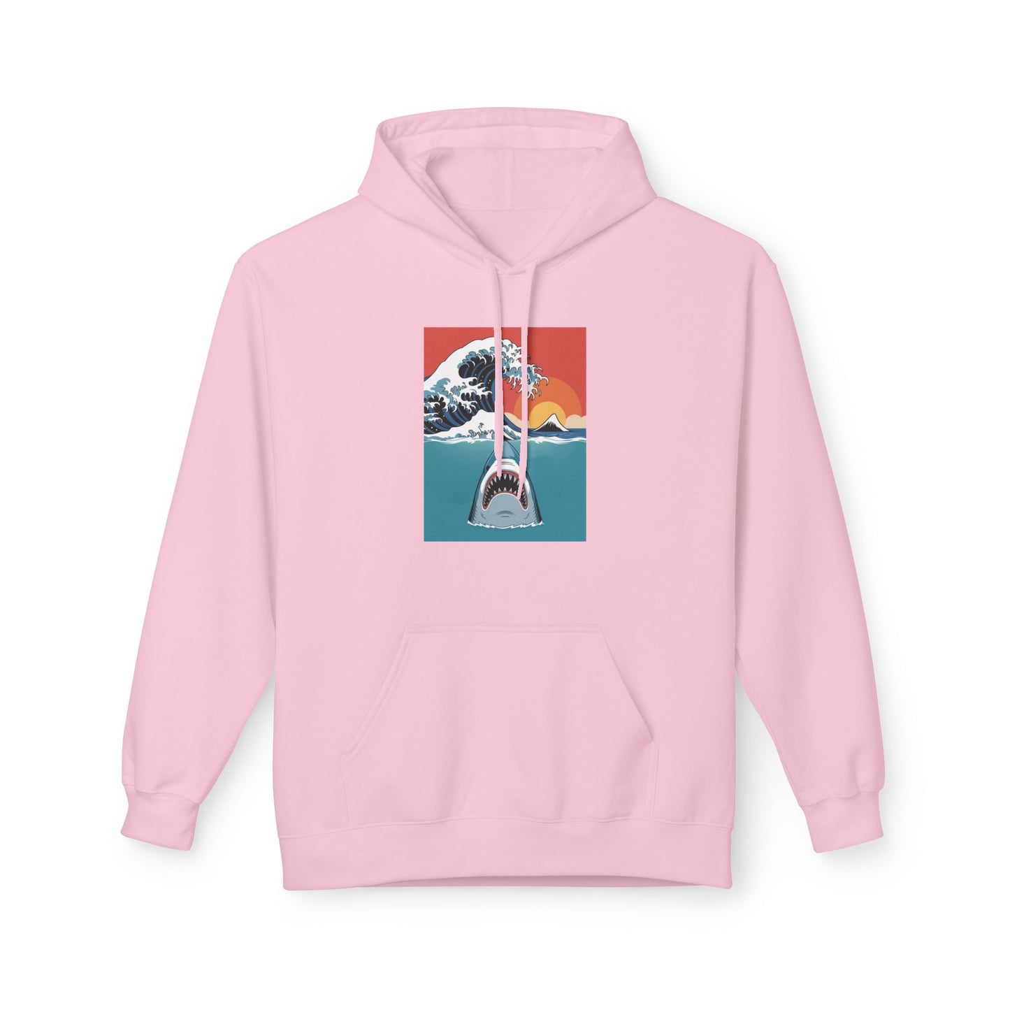 The Wave Jaws Hoodie, Unisex Warm Casual Wear, Beach Lover Gift, Nature-Inspired Apparel, Perfect for Summer, Relaxing Vibes
