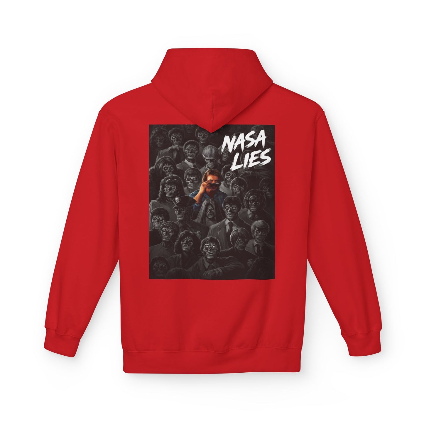 NASA Lies Hoodie — Conspiracy Graphic Pullover
