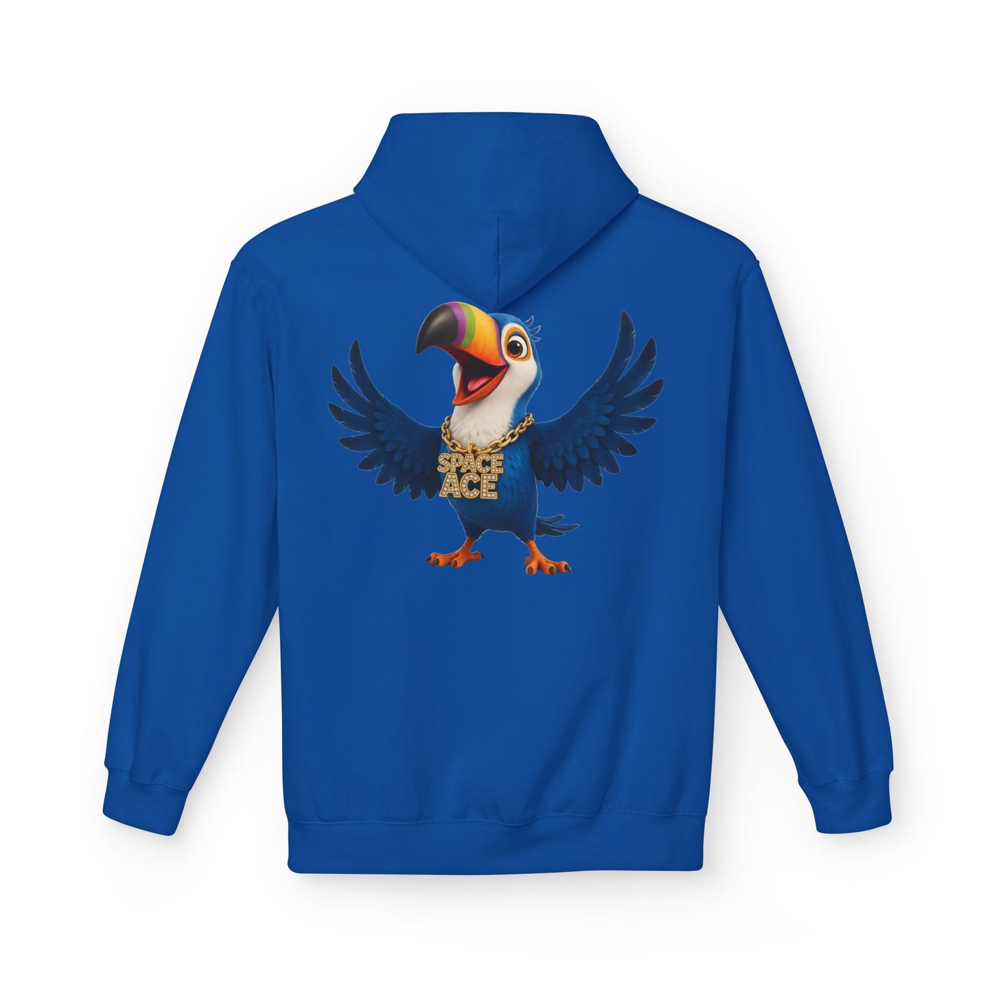 Space Ace Toucan Doug Hoodie — General Crunch Cartoon Pullover