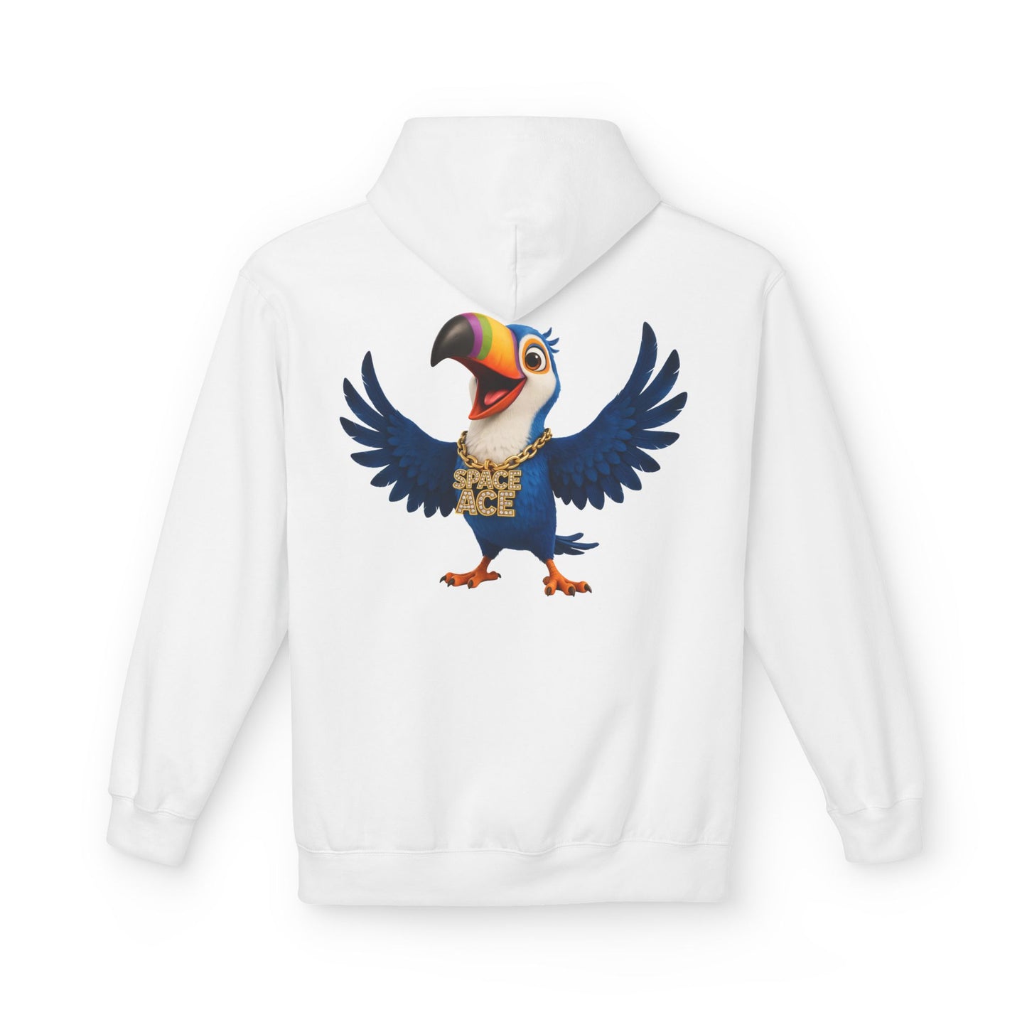 Space Ace Toucan Doug Hoodie — General Crunch Cartoon Pullover