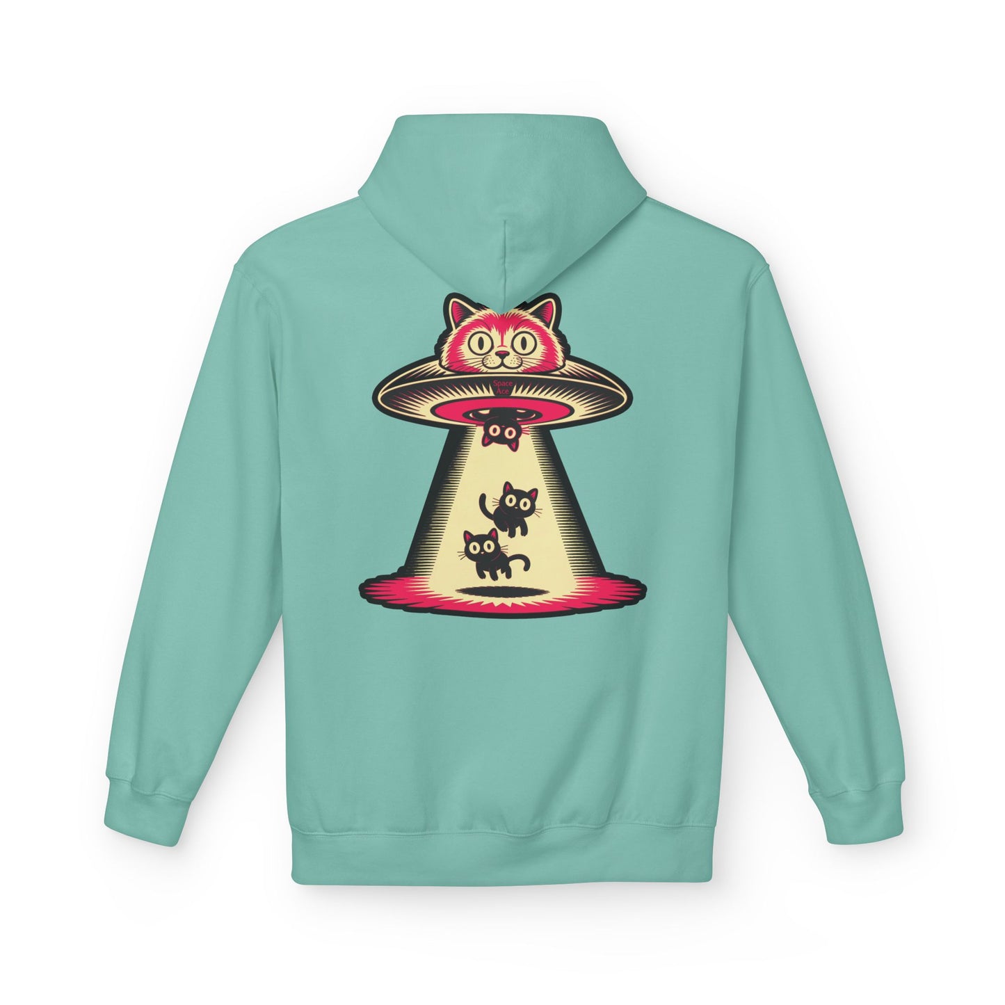 Cat UFO Hoodie — Abducted Kitties Graphic Hoodie