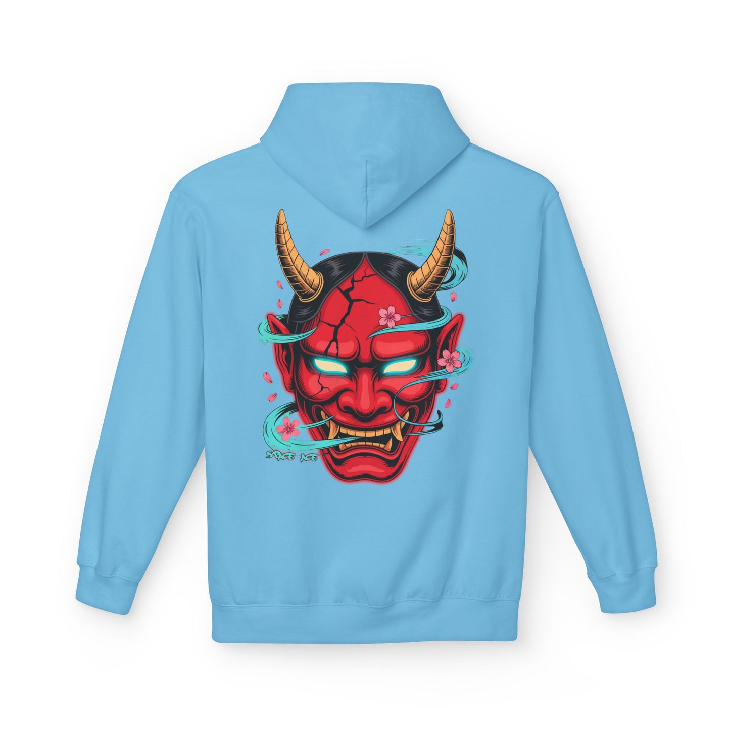 Hannya Mask Hoodie — Japanese Oni Mask Streetwear Pullover
