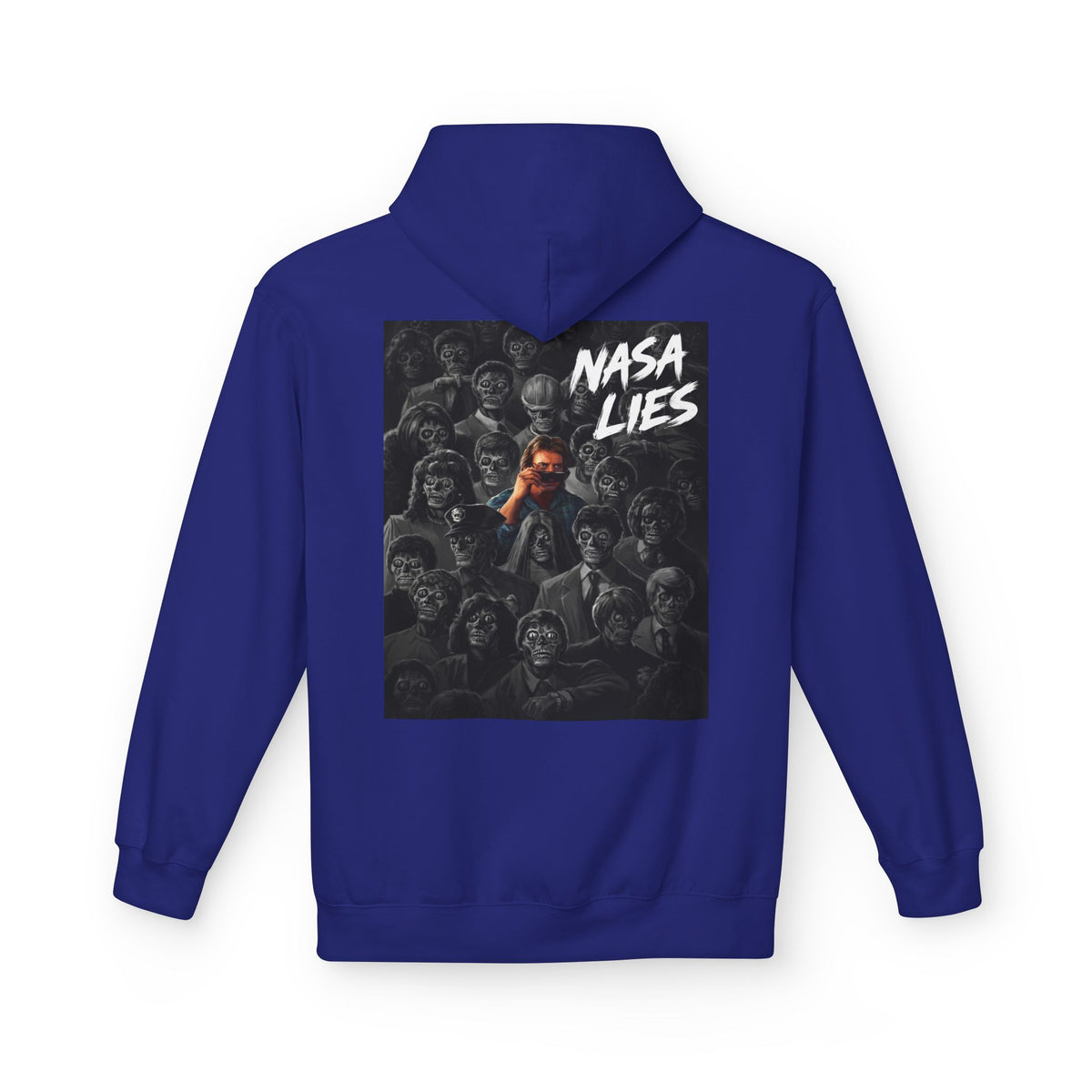 NASA Lies Hoodie — Conspiracy Graphic Pullover
