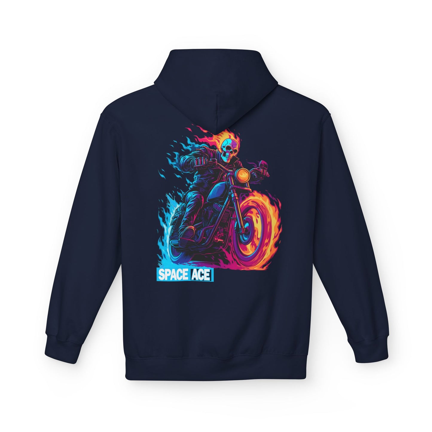 Space Ace Hoodie - General Crunch with Flaming Bike