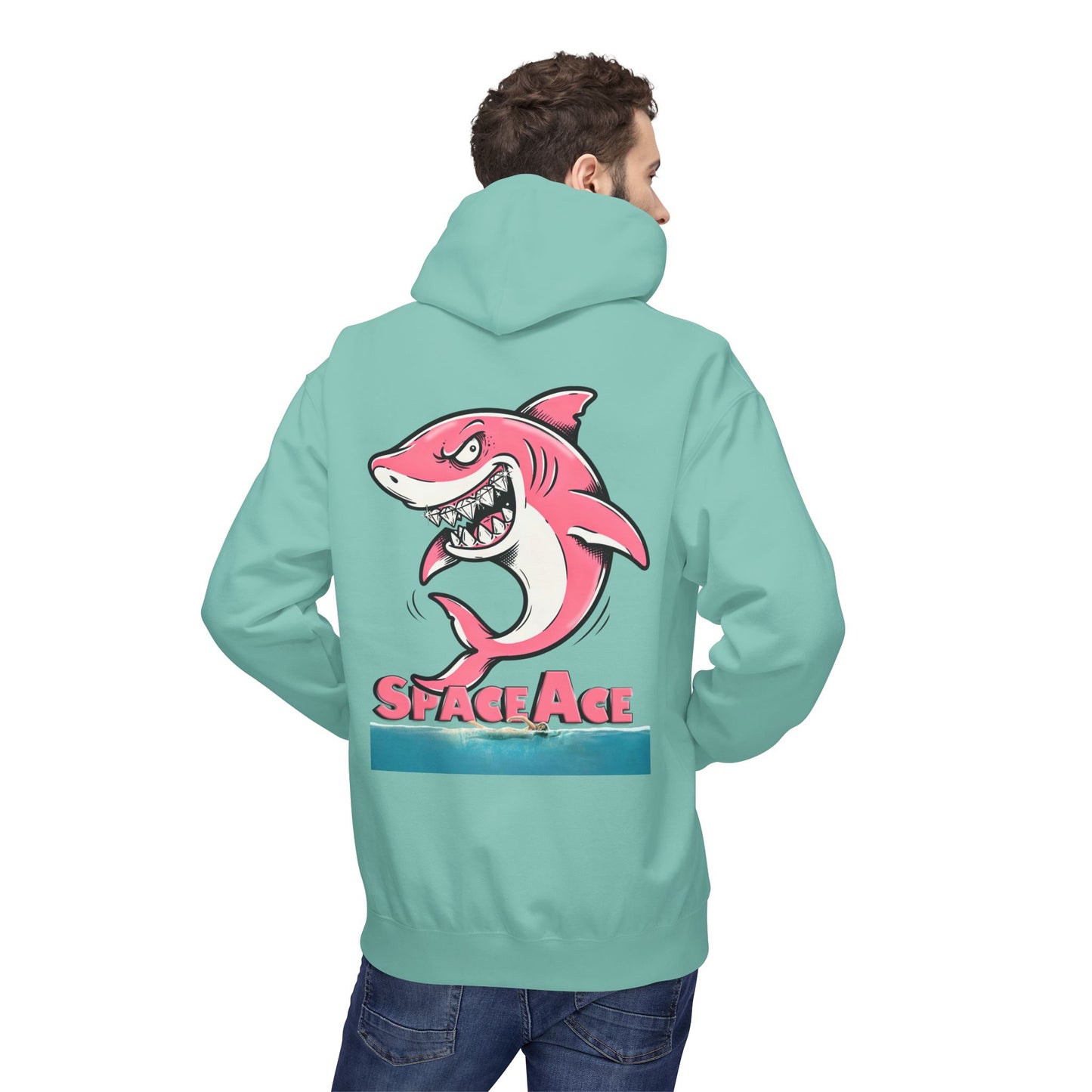 Space Ace Jawsy Hoodie – Retro Surf Graphic Pullover