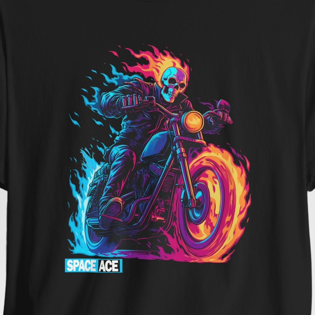 Hero Series - Flaming Bike T-Shirt