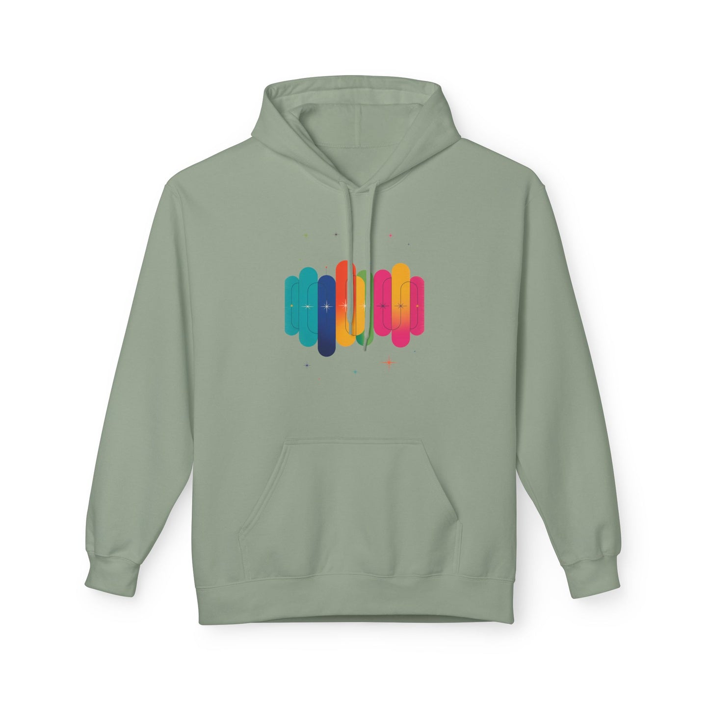 Rainbow Lips Hoodie — Colorful Graphic Pullover