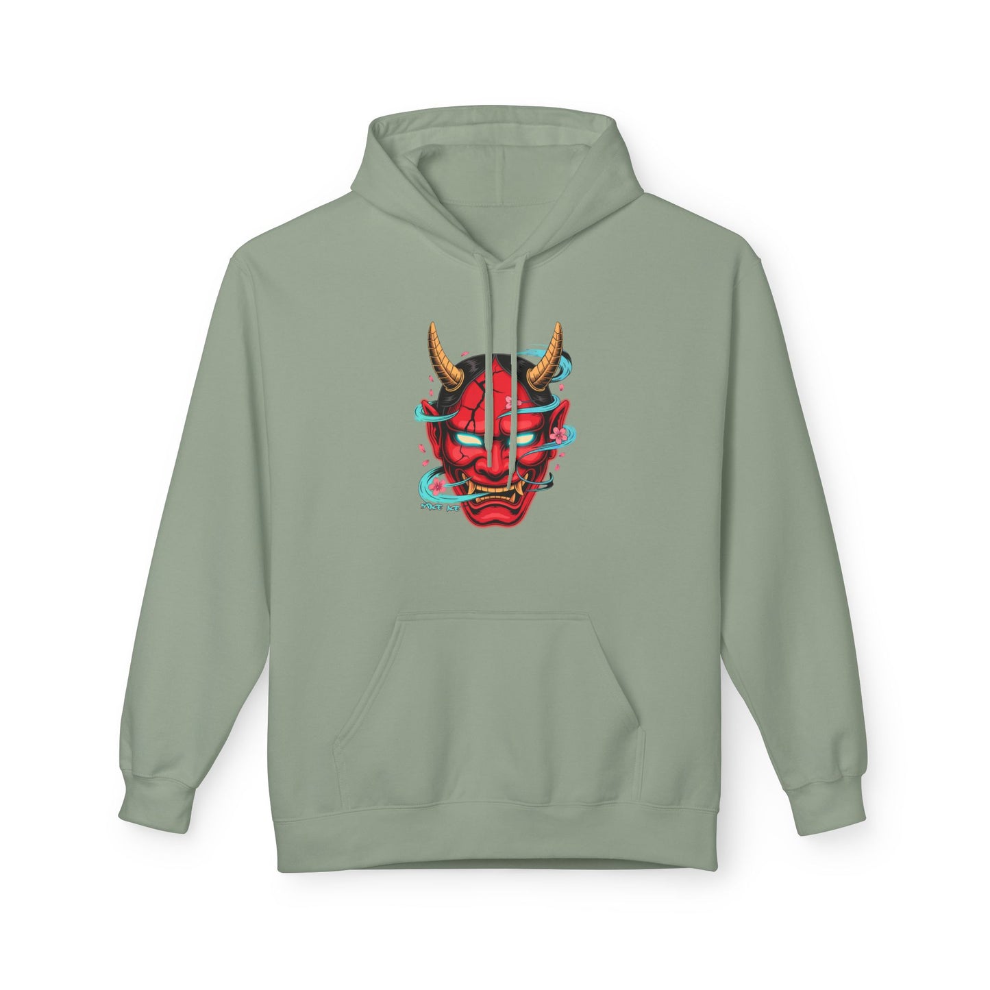 Hannya Mask Hoodie — Japanese Oni Mask Streetwear Pullover