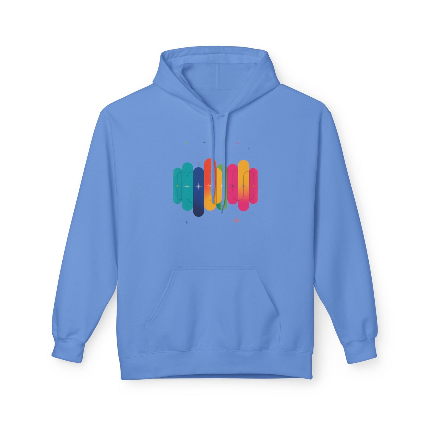 Rainbow Lips Hoodie — Colorful Graphic Pullover