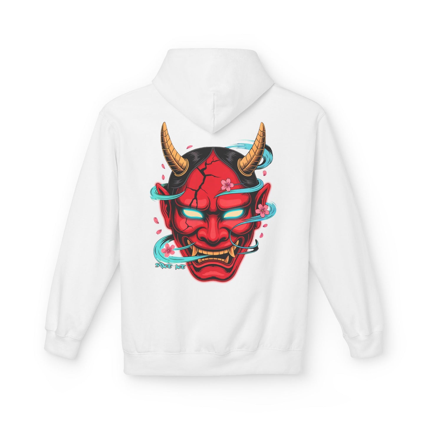Hannya Mask Hoodie — Japanese Oni Mask Streetwear Pullover