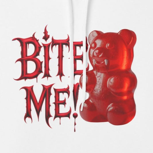 Gummy Bear Hoodie Bite Me! | Cozy Gift for Candy Lovers, Halloween Treat, Fun Streetwear