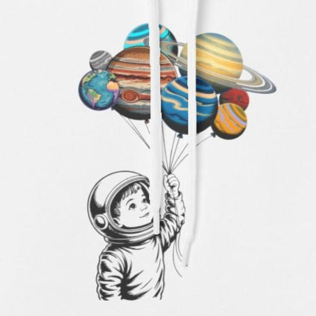 Astronaut Dreamer Hoodie, Unisex Hoodie, Softstyle Fleece, Space Lover Gift, Comfortable Sweatshirt, Perfect for Casual Outings