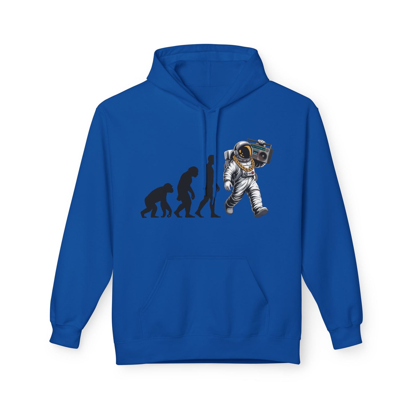 Astronaut Evolution Hoodie – Retro Space Explorer Graphic Hoodie
