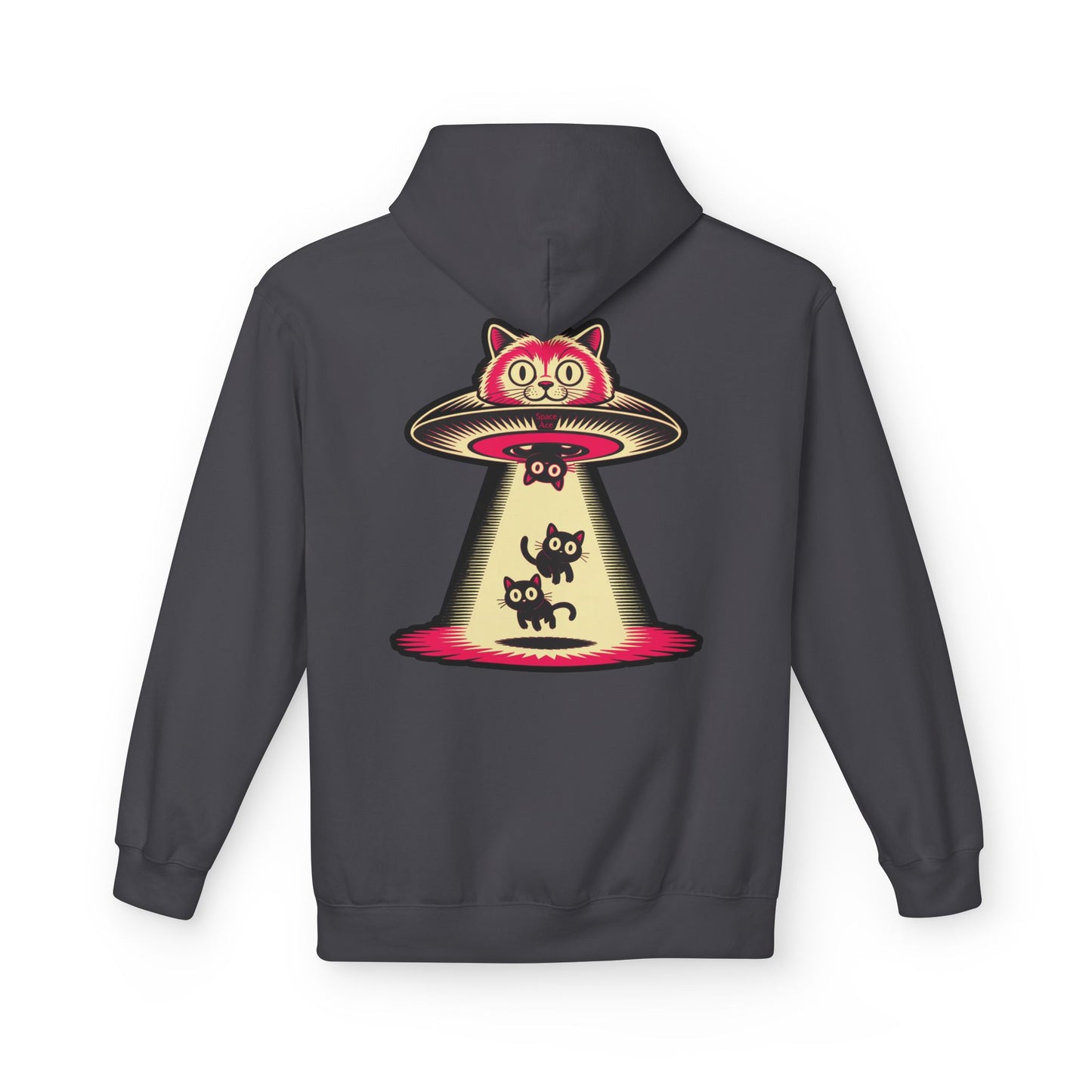 Cat UFO Hoodie — Abducted Kitties Graphic Hoodie