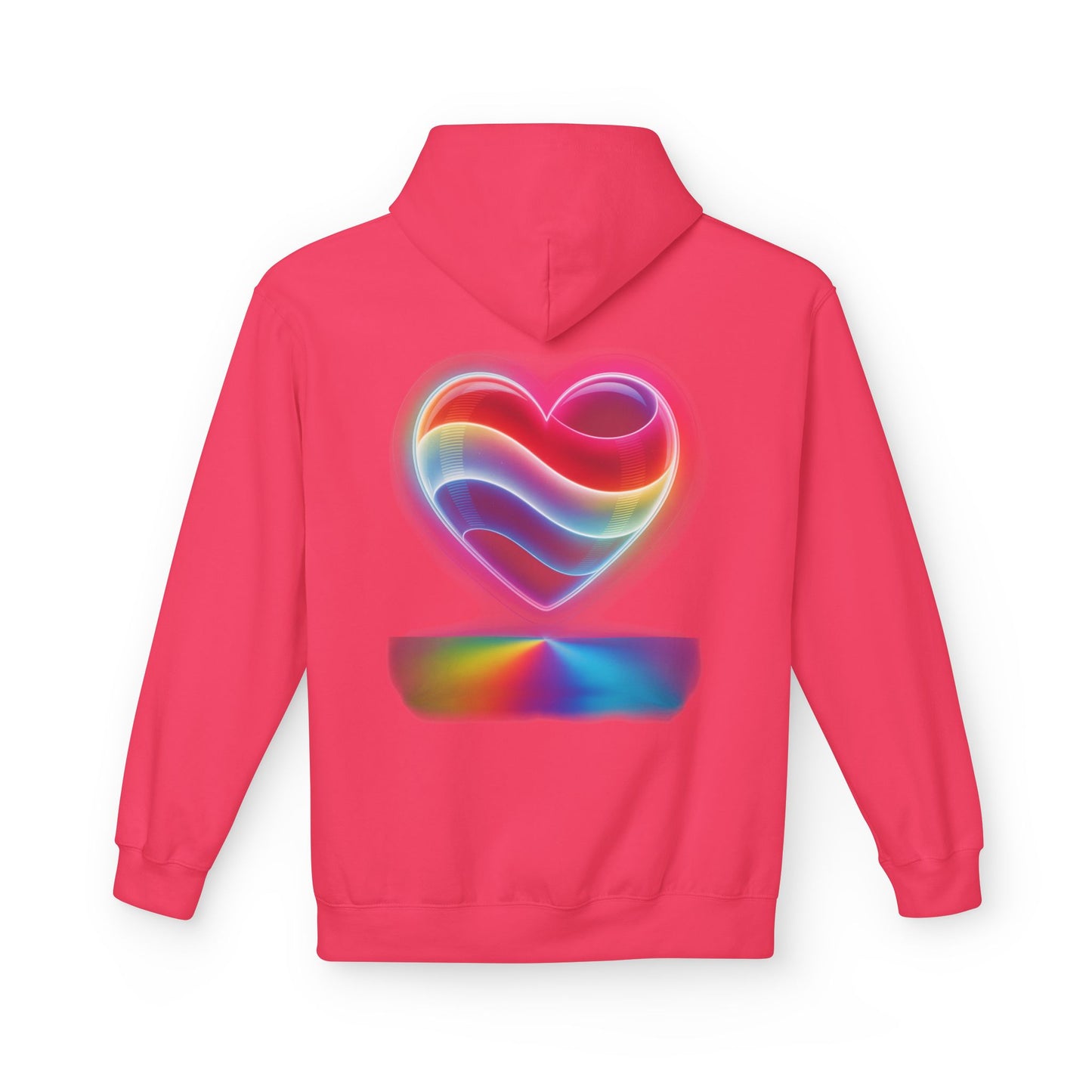 Heart Flag Hoodie — Patriotic & Rainbow Heart Pullover