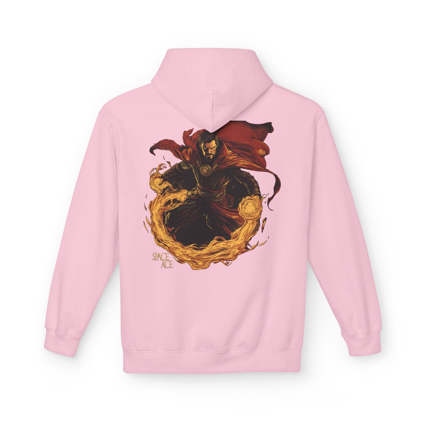 Magic Sorcerer Hoodie — Fiery Mystic Doctor of Science Graphic Pullover