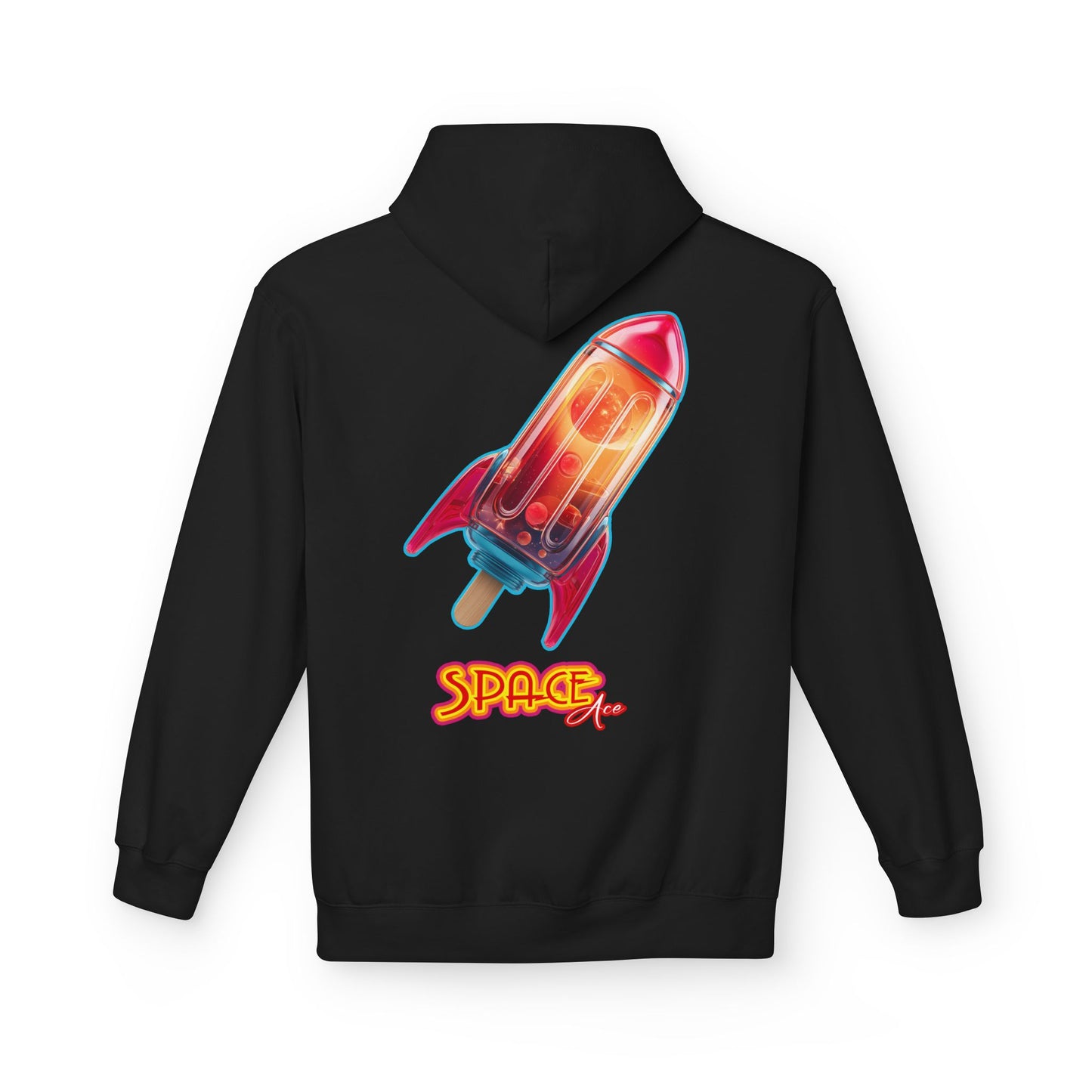 Space Ace-sicle Hoodie - Rocket Pop Ice Lolly Logo