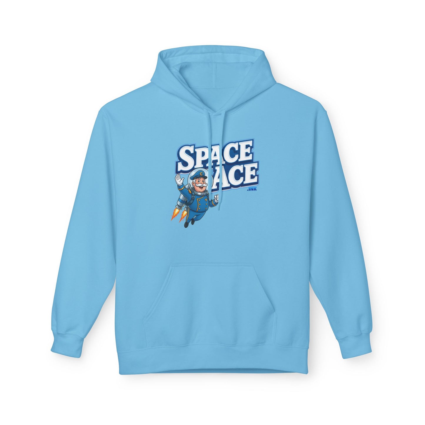 Space Ace Hoodie - General Crunch with Flaming Bike
