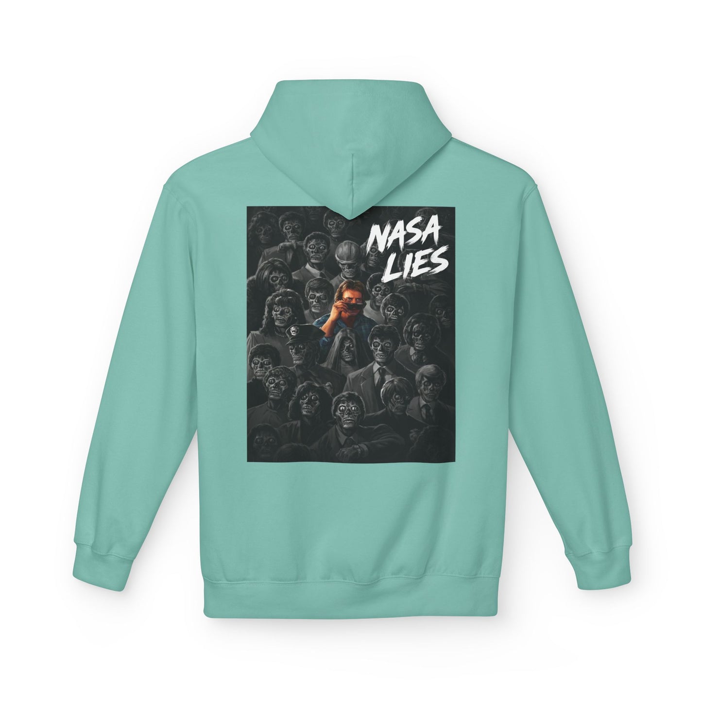 NASA Lies Hoodie — Conspiracy Graphic Pullover