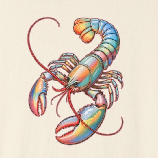 Cotton Candy Lobster Mania Graphic T-Shirt