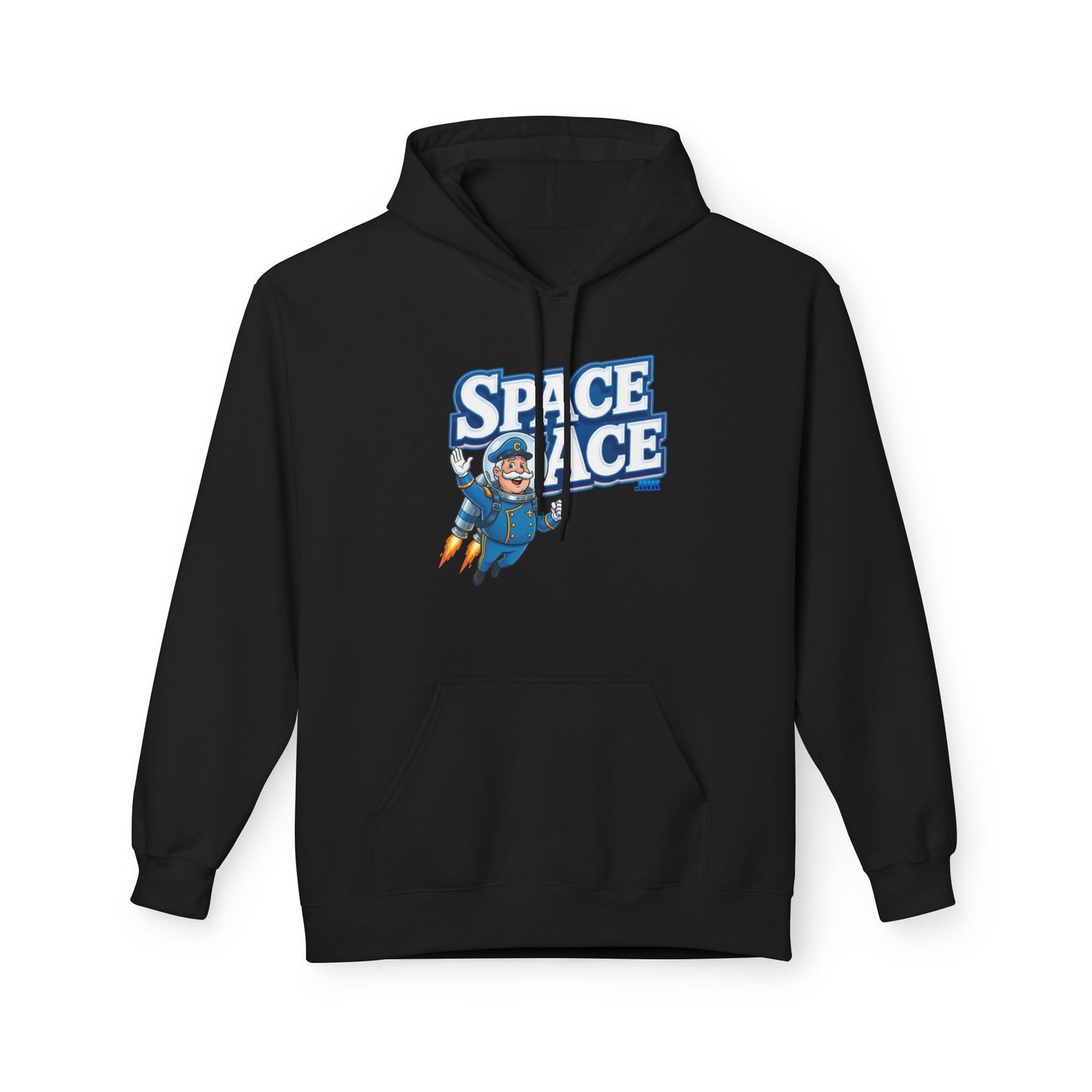 Space Ace Hoodie - General Crunch with Flaming Bike