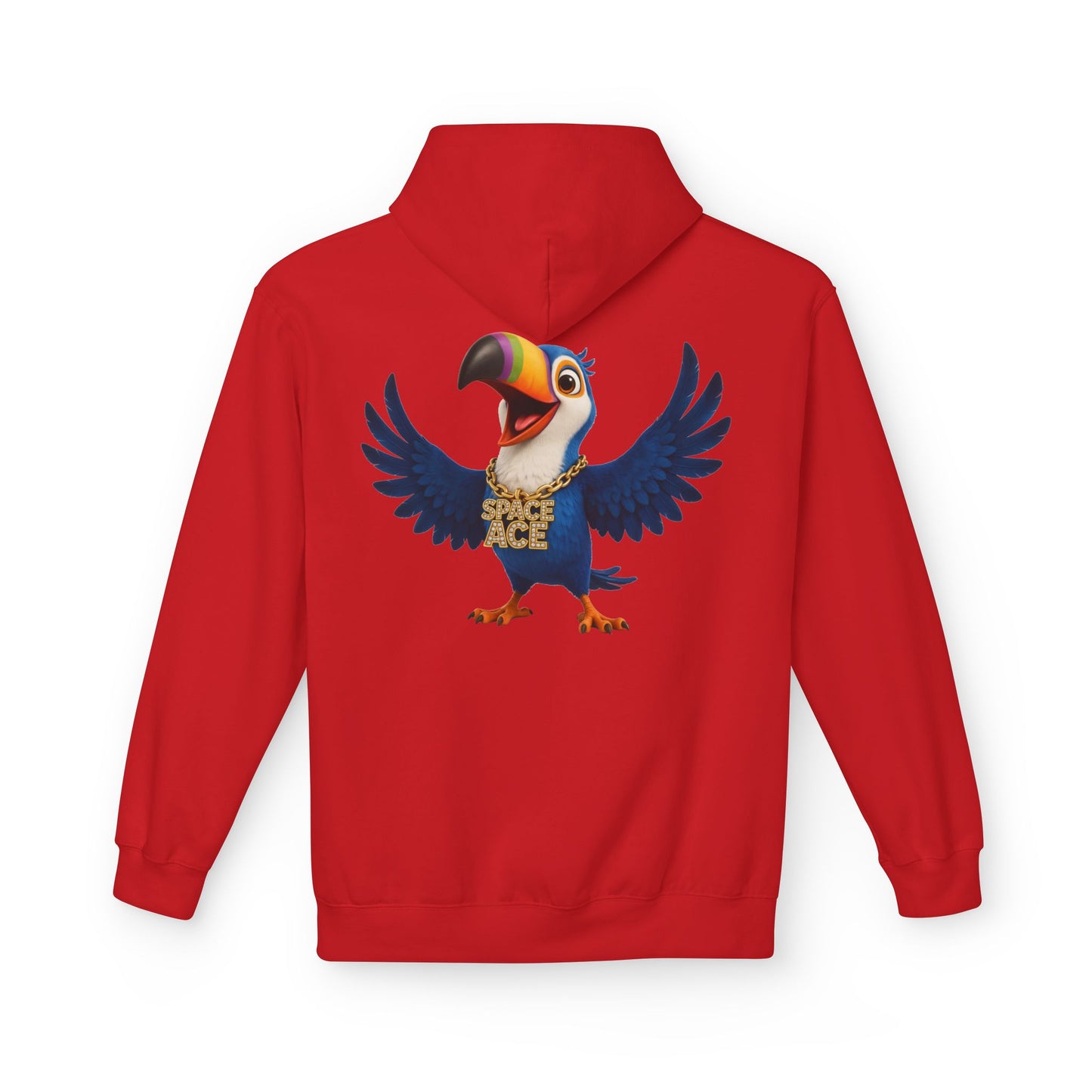 Space Ace Toucan Doug Hoodie — General Crunch Cartoon Pullover