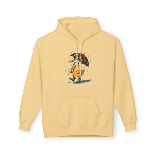 Silly Goose Rainy Day Hoodie - Unisex Softstyle Fleece, Cozy Gift for Music Lovers, Fun Umbrella Design, Perfect for Fall