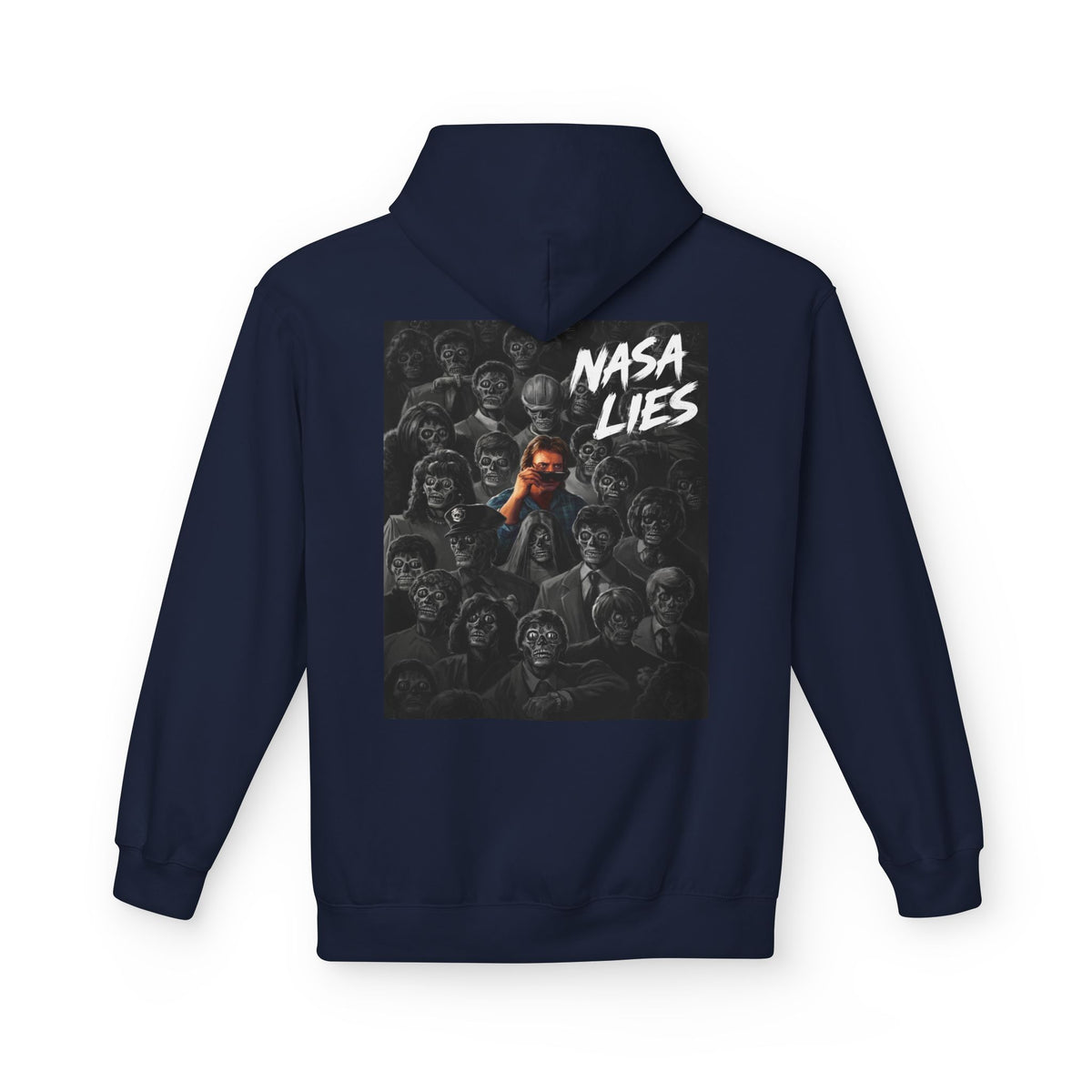 NASA Lies Hoodie — Conspiracy Graphic Pullover