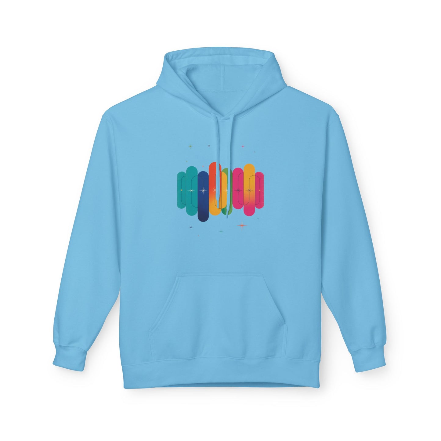 Rainbow Lips Hoodie — Colorful Graphic Pullover