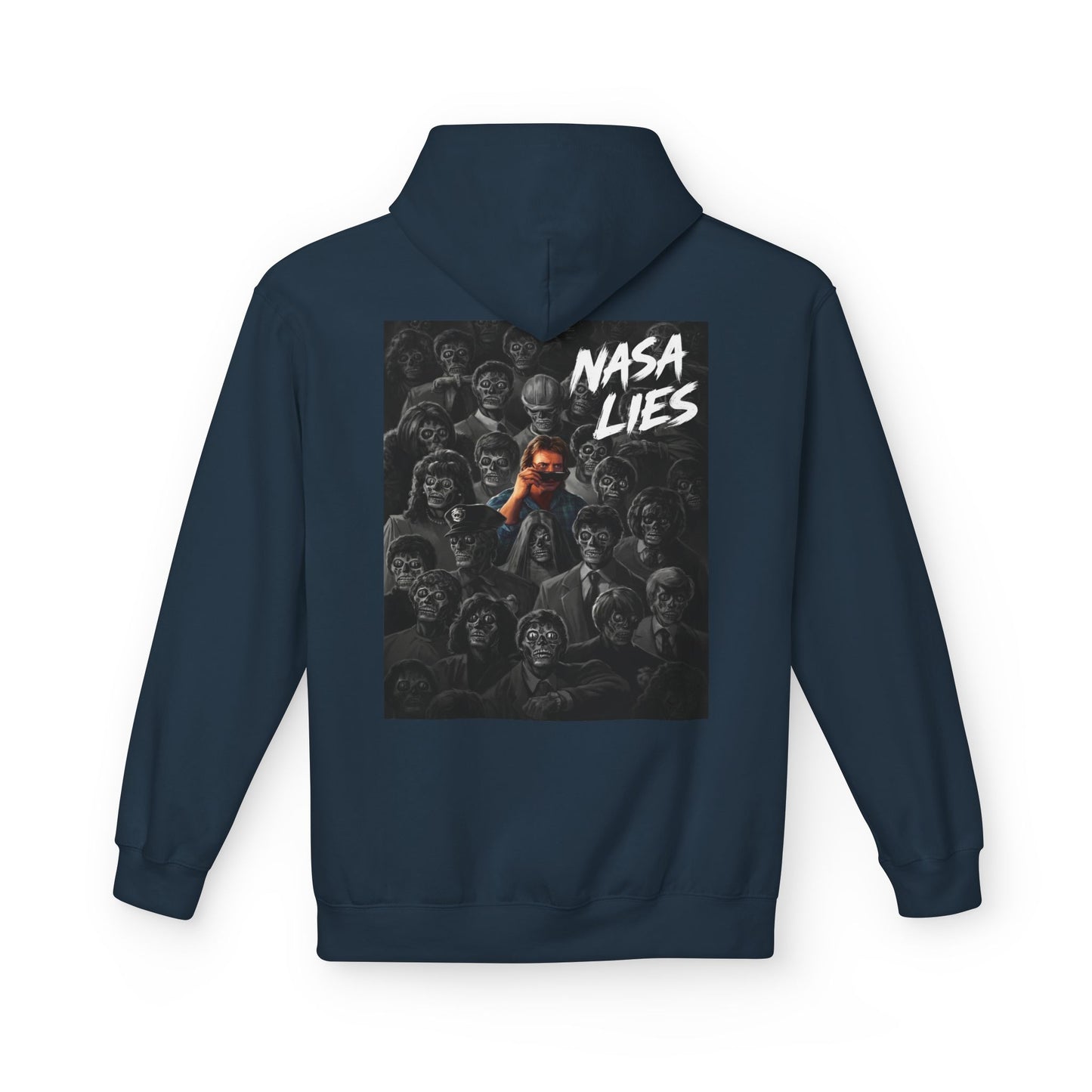 NASA Lies Hoodie — Conspiracy Graphic Pullover