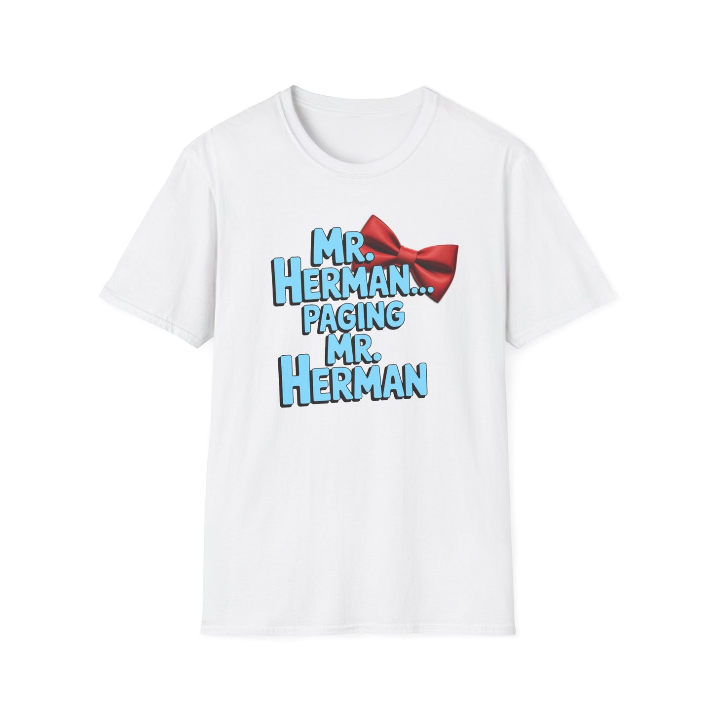 Mr. Herman Unisex T-Shirt, Cartoon Tee, Gift for Him, PeeWee Humor Shirt, Casual Wear, Birthday Present, Novelty Apparel
