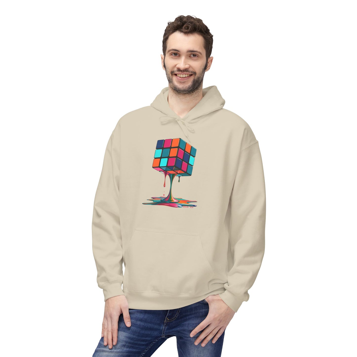 Dripping Puzzle Cube Hoodie