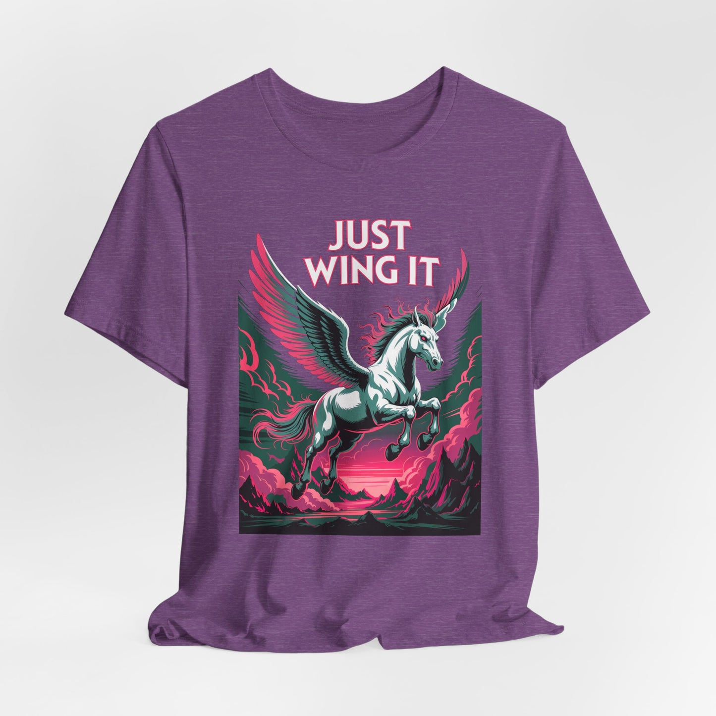 Just Wing It Pink Pegasus Shirt Lightning Clash of the Titans Mythical Horse