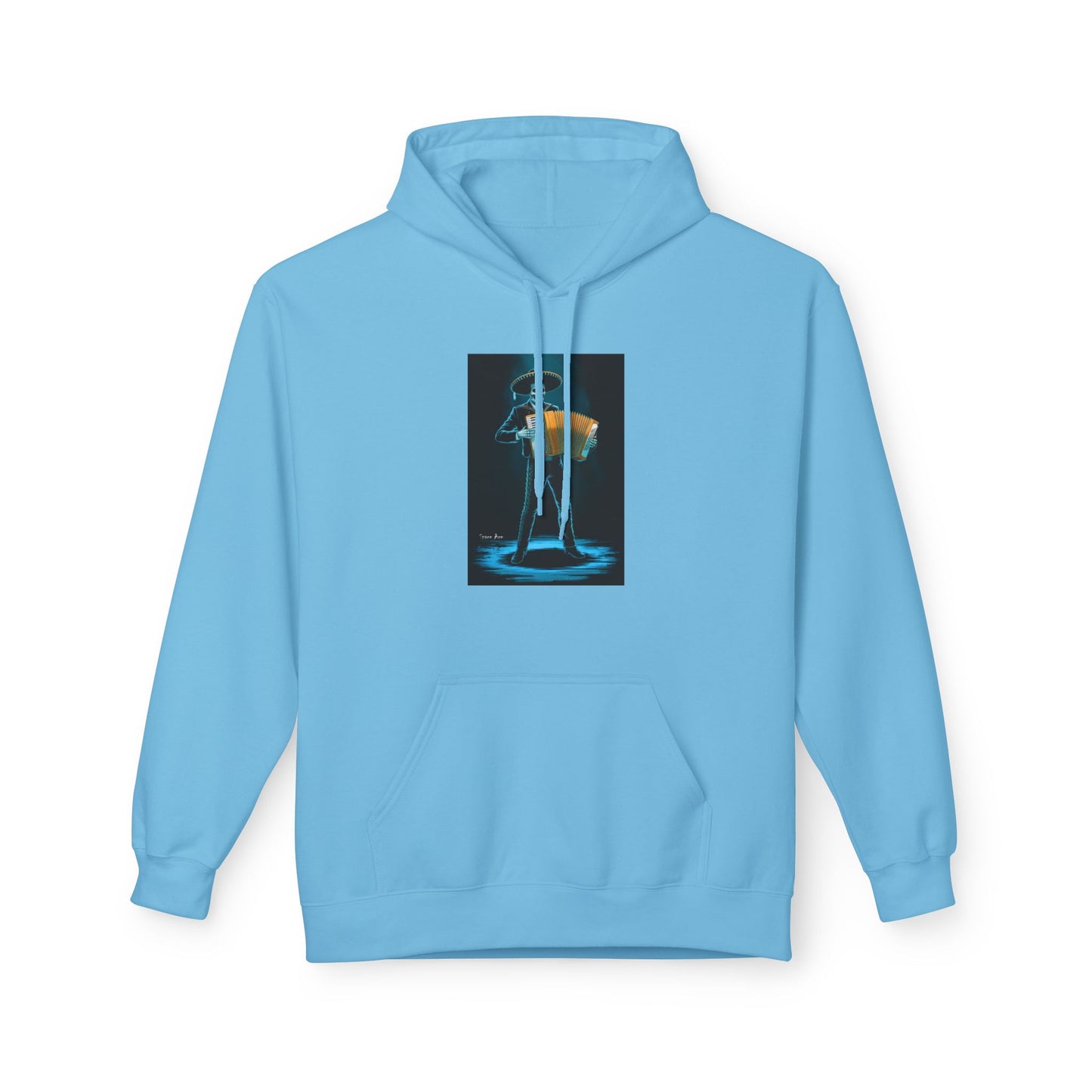 Mariachi Accordion Hoodie — Day of the Dead Skull Graphic Hoodie