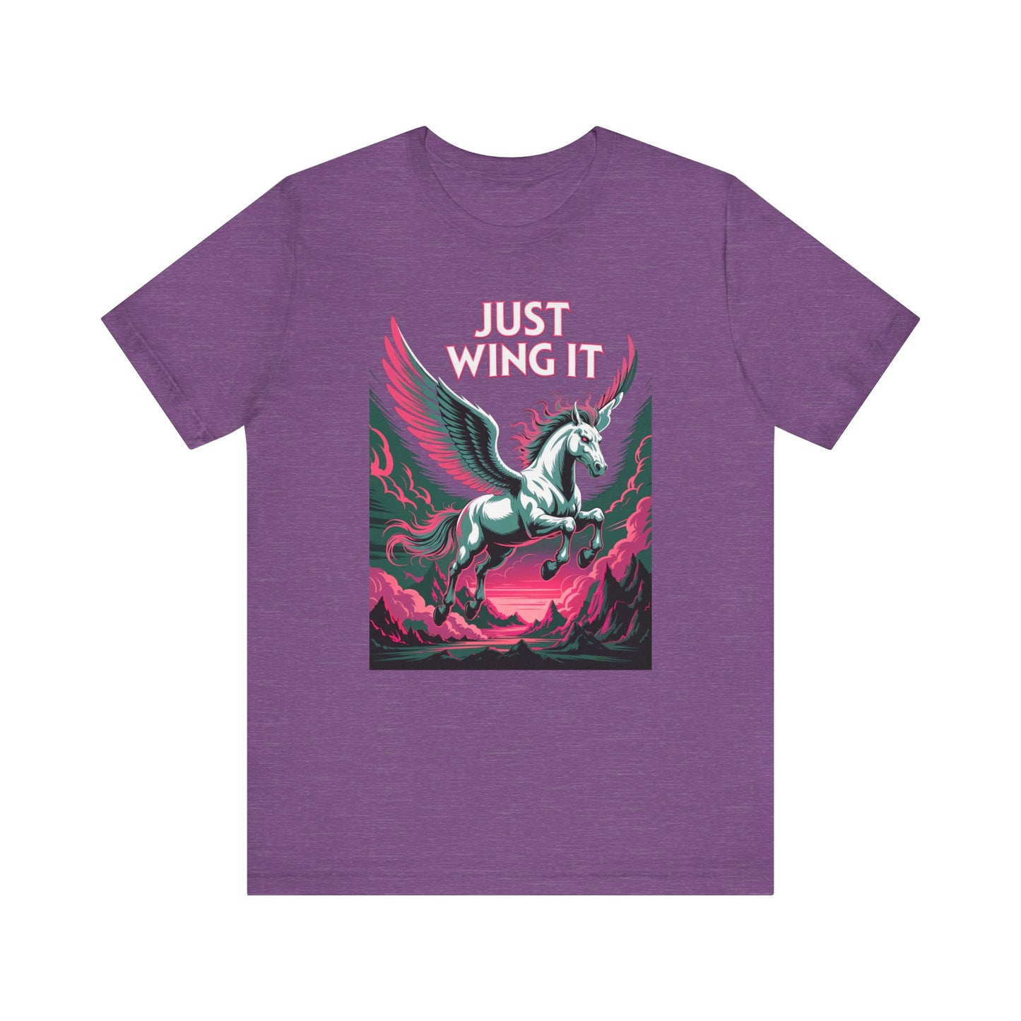 Just Wing It Pink Pegasus Shirt Lightning Clash of the Titans Mythical Horse