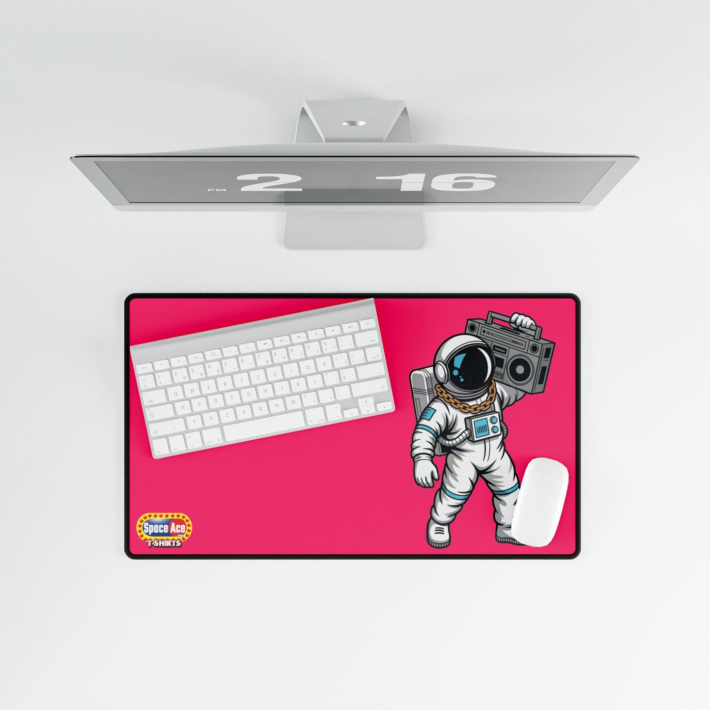 Astronaut with Boombox Desk Mat - Space Music Gaming Mousepad