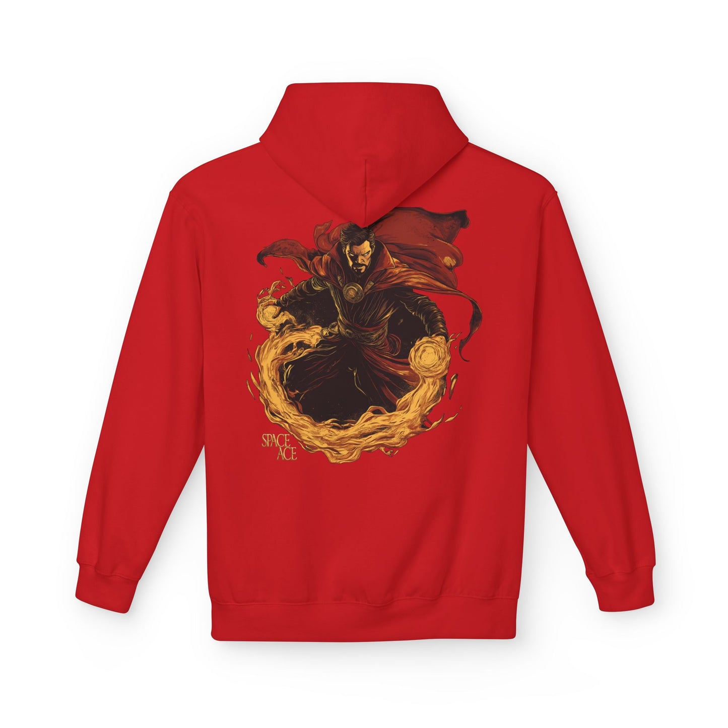 Magic Sorcerer Hoodie — Fiery Mystic Doctor of Science Graphic Pullover