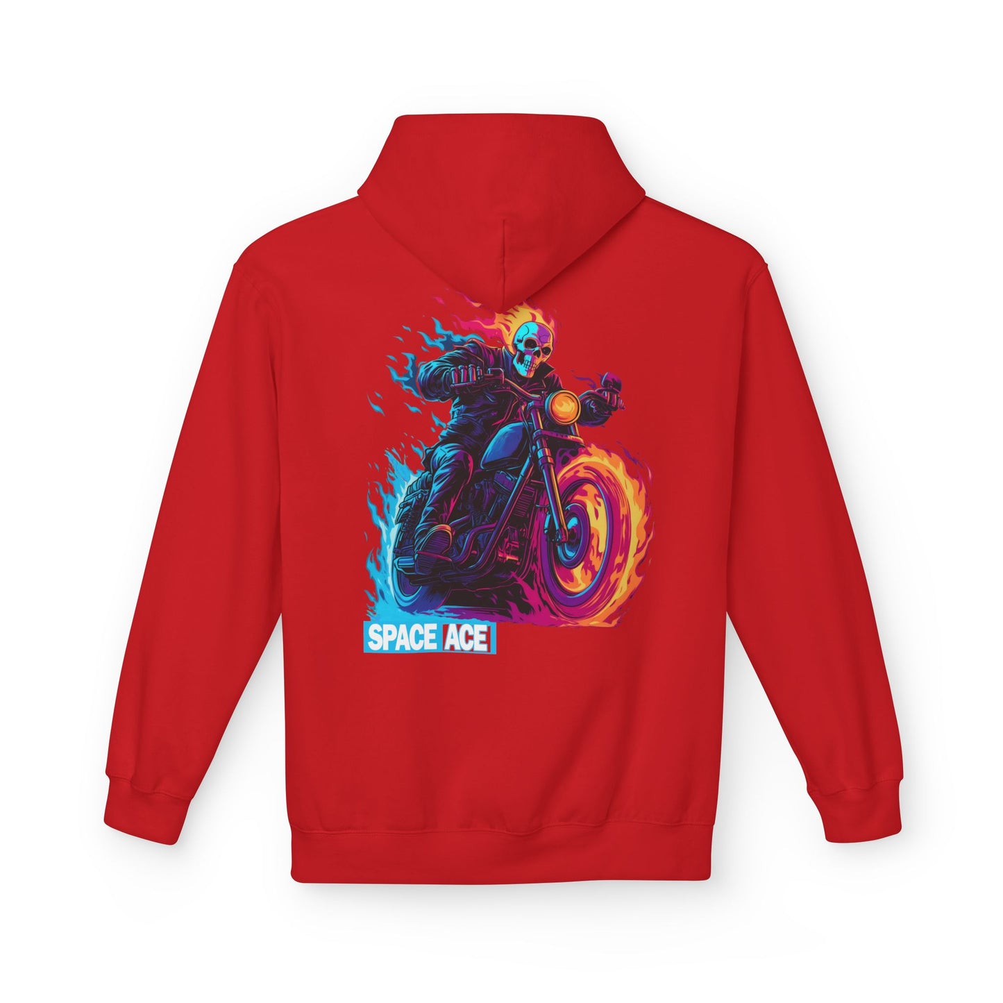 Space Ace Hoodie - General Crunch with Flaming Bike