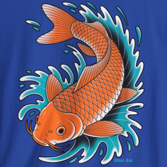 Koi Fish T-Shirt Traditional Tattoo