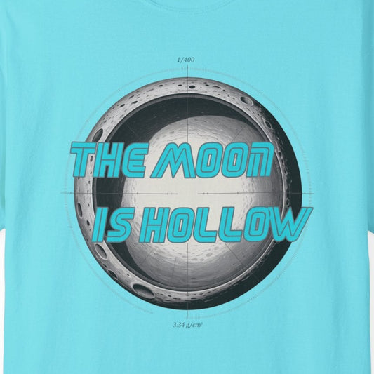 The Moon Is Hollow Tshirt Retro Sci Fi Moon Graphic
