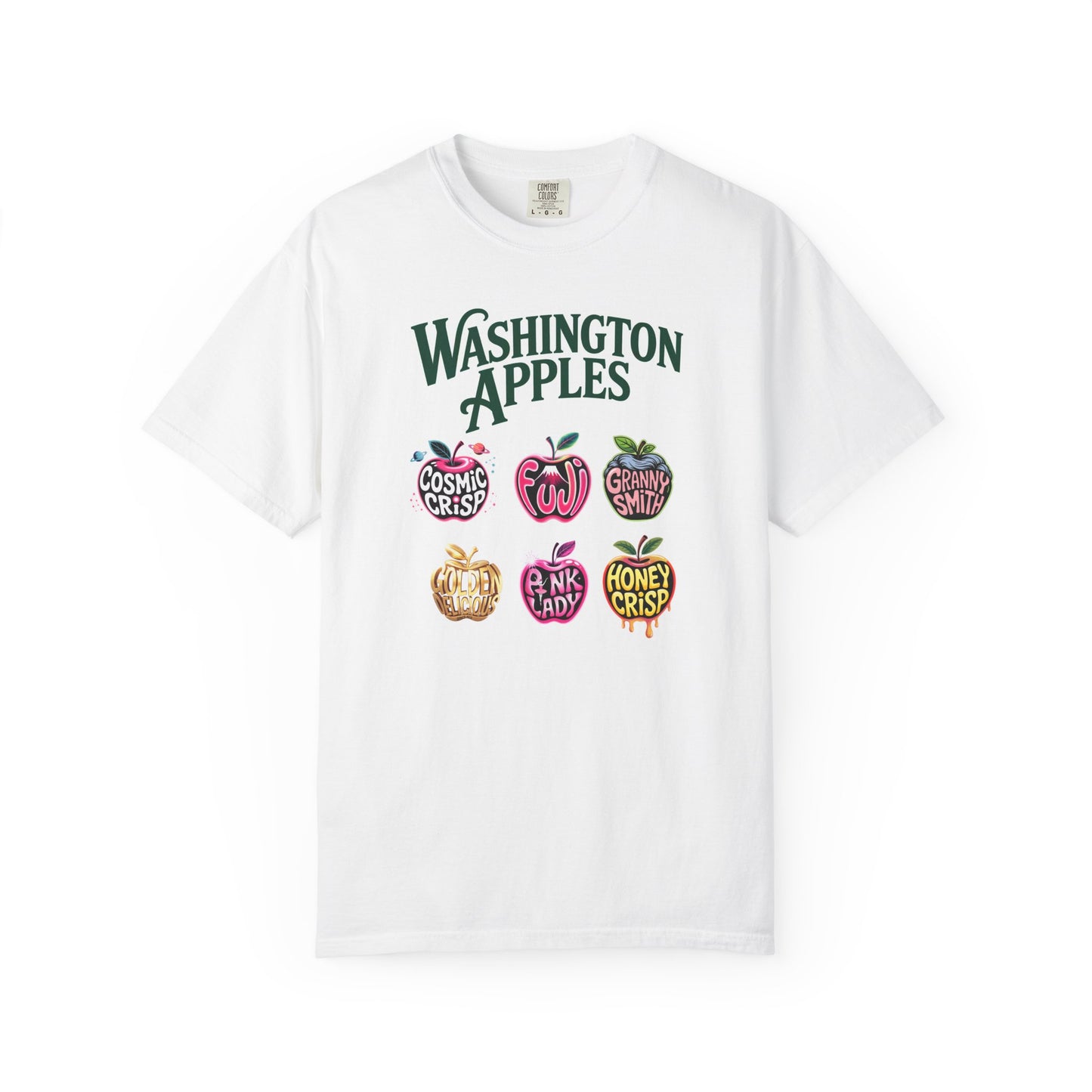 Washington Apples Graphic Tee, Series 1 Cosmic Crisp thru Honey Crisp