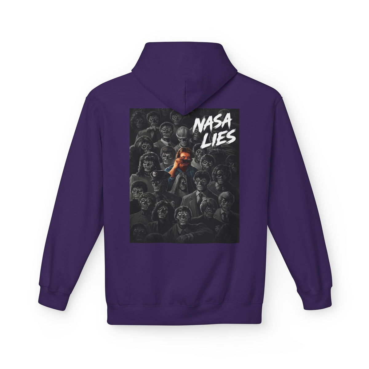 NASA Lies Hoodie — Conspiracy Graphic Pullover